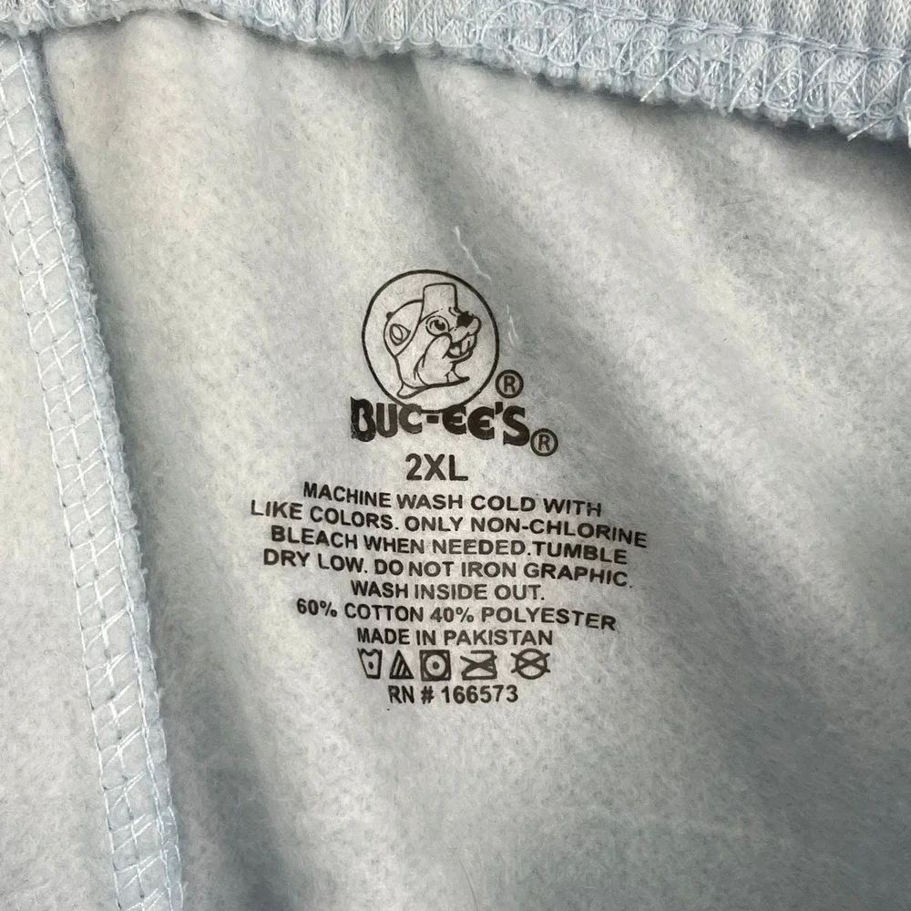 Buc-ee's Sweatpants Mens 2XL Blue‎ New Jogger Fleece Logo Loungewear